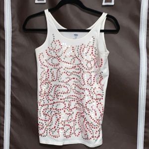 White top with sequins by Old Navy